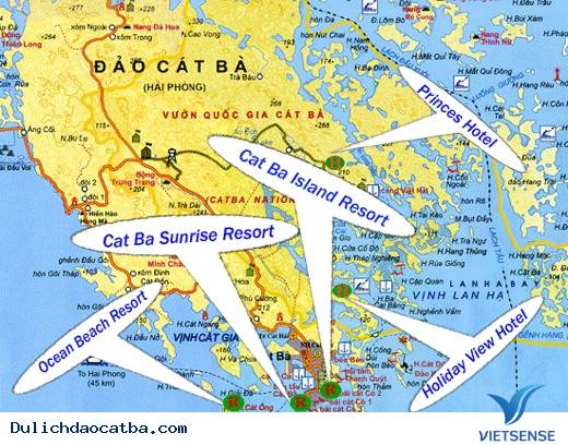 Bản đồ đảo cát bà Bản đồ đảo cát bà